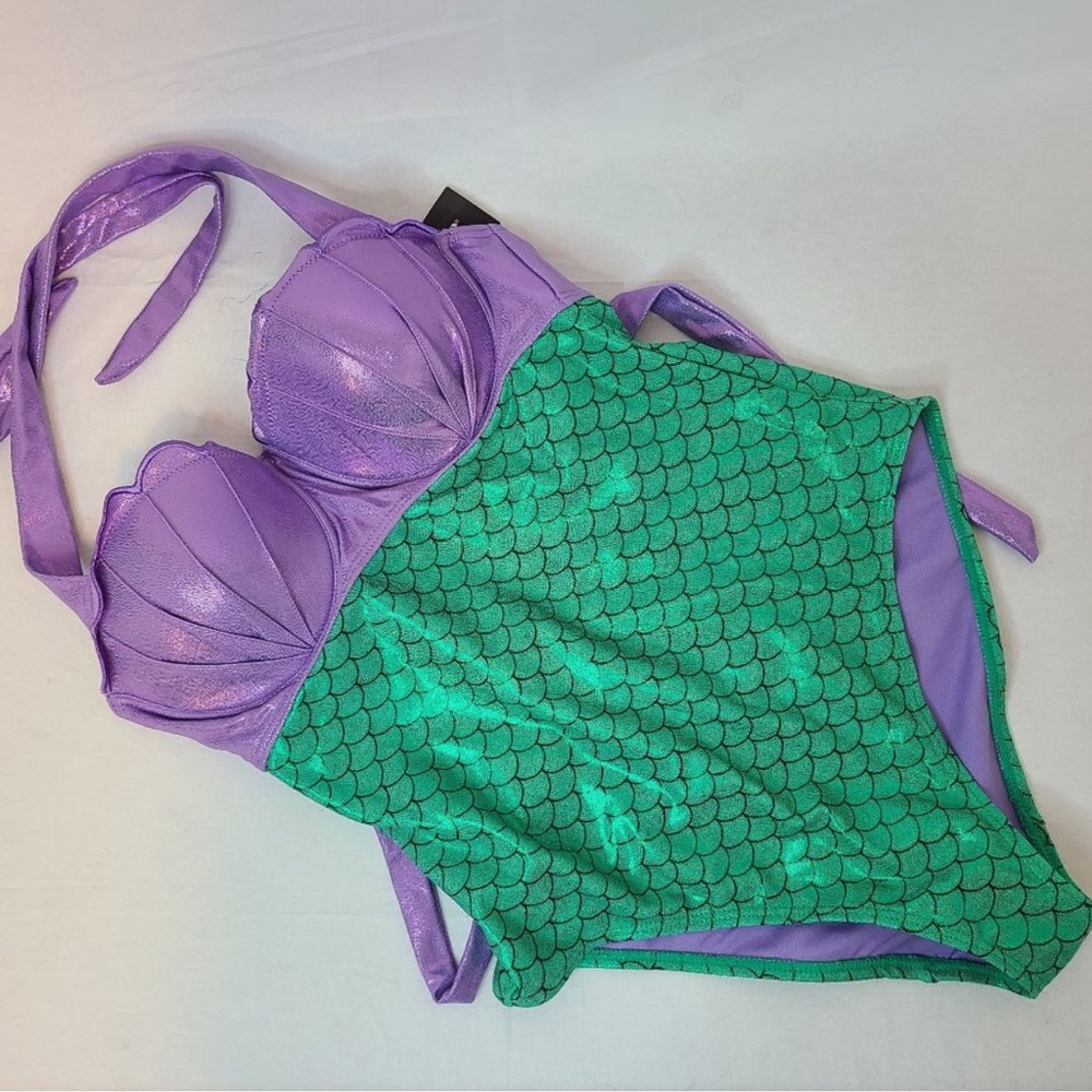NWT✨ Hot Topic Disneys The Little Mermaid Ariel One Piece Costume Swimsuit